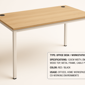 Workstation Table in Dammam – BlueSky Stylish & Durable Office Desk