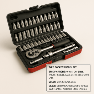 40-Piece Socket Wrench Set in Dammam – BlueSky Durable & Professional Tools