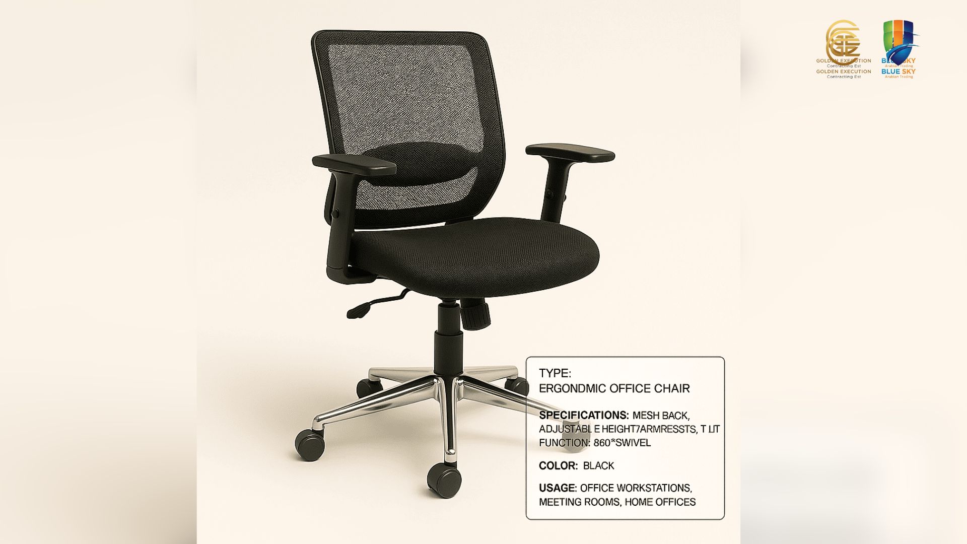 Ergonomic Office Chair Supplier Dammam Ergonomic Office Chair in Dammam – BlueSky Stylish & Comfortable Seating