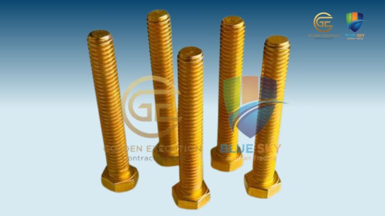Zinc yellow plated fasteners including bolts, nuts, washers, and studs with corrosion-resistant electro-plated coating for automotive, construction, electrical, and industrial applications.
