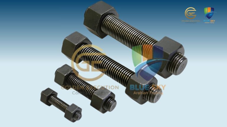 Premium ASTM A193 B7 and B7M bolts high strength alloy steel studs for oil, gas, petrochemical, and industrial applications in Riyadh Bluesky Arabian Steel