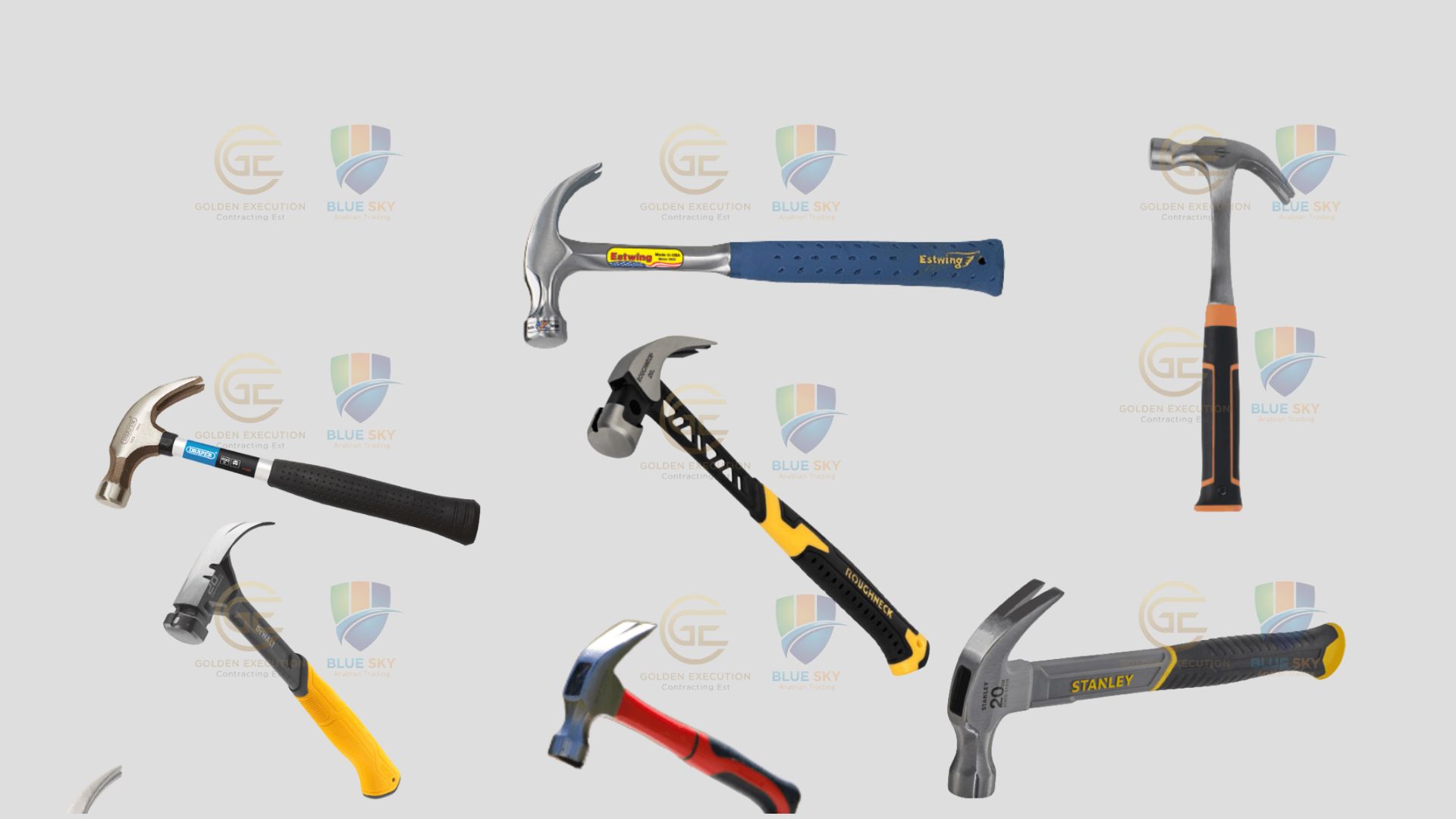 Durable hand tools supplied by the best claw hammer provider in Jeddah, featuring ergonomic handles, forged steel heads, and reliable performance for construction, carpentry, and industrial use.