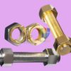 Genuine vs fake industrial fasteners, highlighting quality differences, material strength, manufacturing standards, safety risks, corrosion resistance