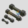 ASTM A193 B7 stud bolts designed for high-pressure industrial applications, offering high tensile strength, durability, and compliance with standards.