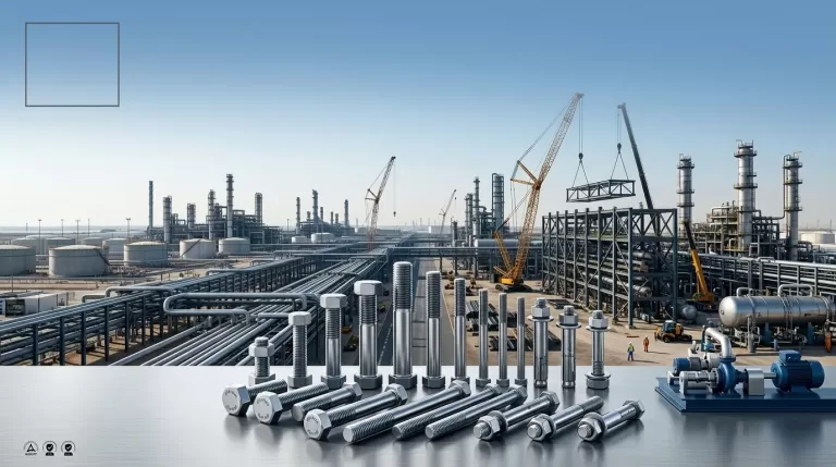 Best Aramco project bolting supplier in Jubail providing industrial bolts, fasteners, threaded rods, and structural bolting solutions.