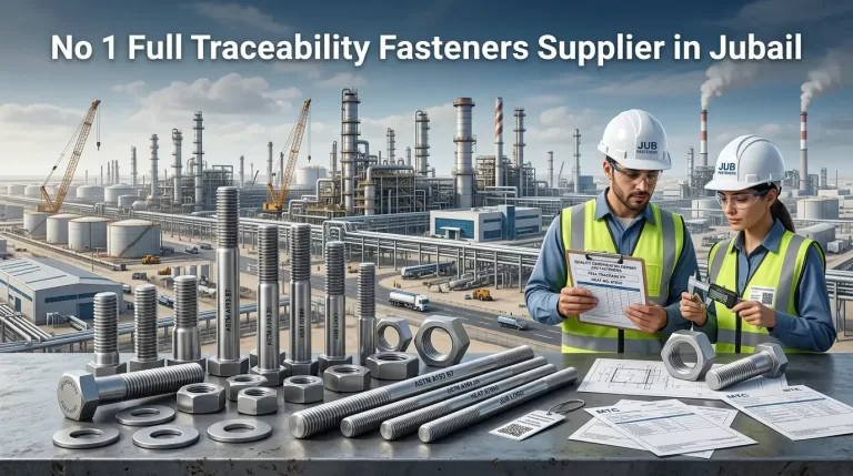 Certified full traceability industrial fasteners supplier in Jubail Saudi Arabia
