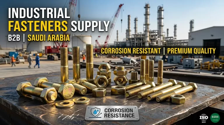 Yellow Zinc Coated Nuts and Studs Supplier in Madinah providing corrosion-resistant industrial fasteners