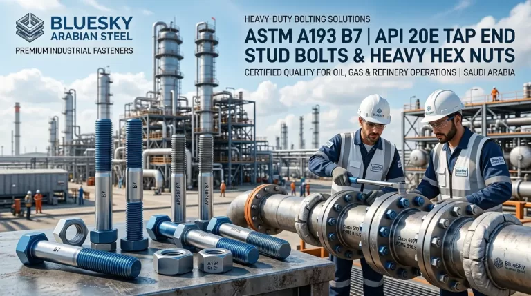 API 20E Tap End Stud Bolts Supplier in Madinah | BlueSky Arabian Steel