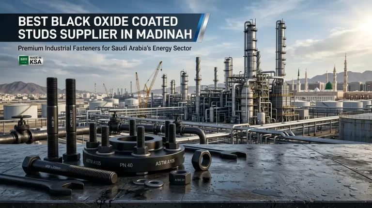 Best Black Oxide Coated Studs Supplier in Madinah | Blue Sky Arabian Steel