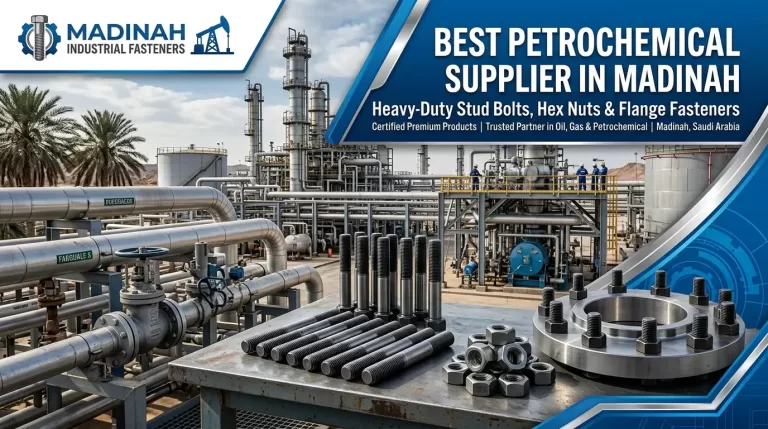 Best Petrochemical Bolting Supplier in Madinah providing API 20E industrial fasteners