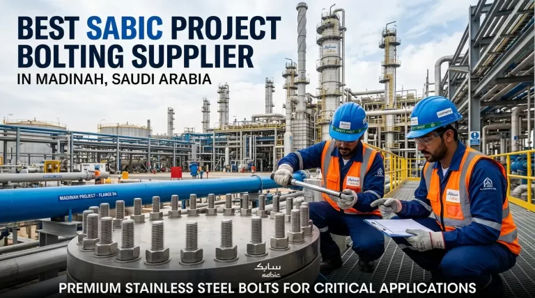 Best SABIC project bolting supplier in Madinah providing industrial fasteners
