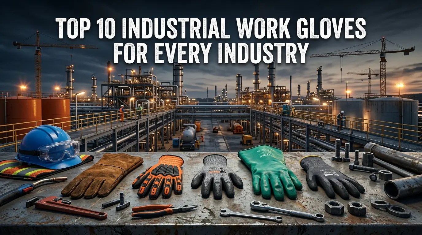 Top 10 industrial work gloves for construction, manufacturing, welding, and oil & gas industries