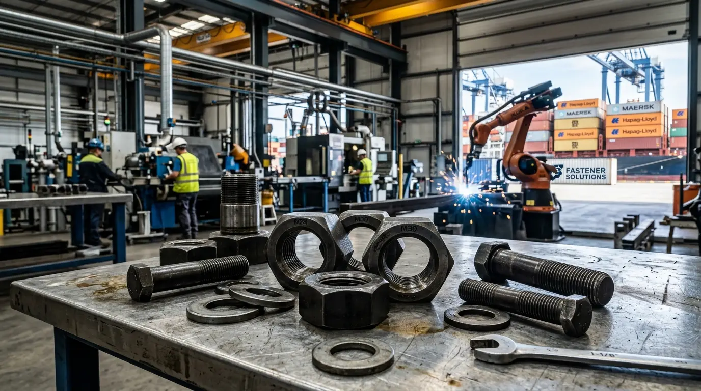 Heavy duty hex nuts exporter supplying industrial fasteners for global markets