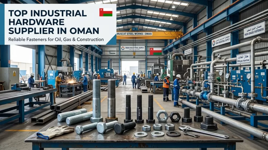 Top Industrial Hardware Supplier in Oman providing quality industrial fasteners and steel hardware products