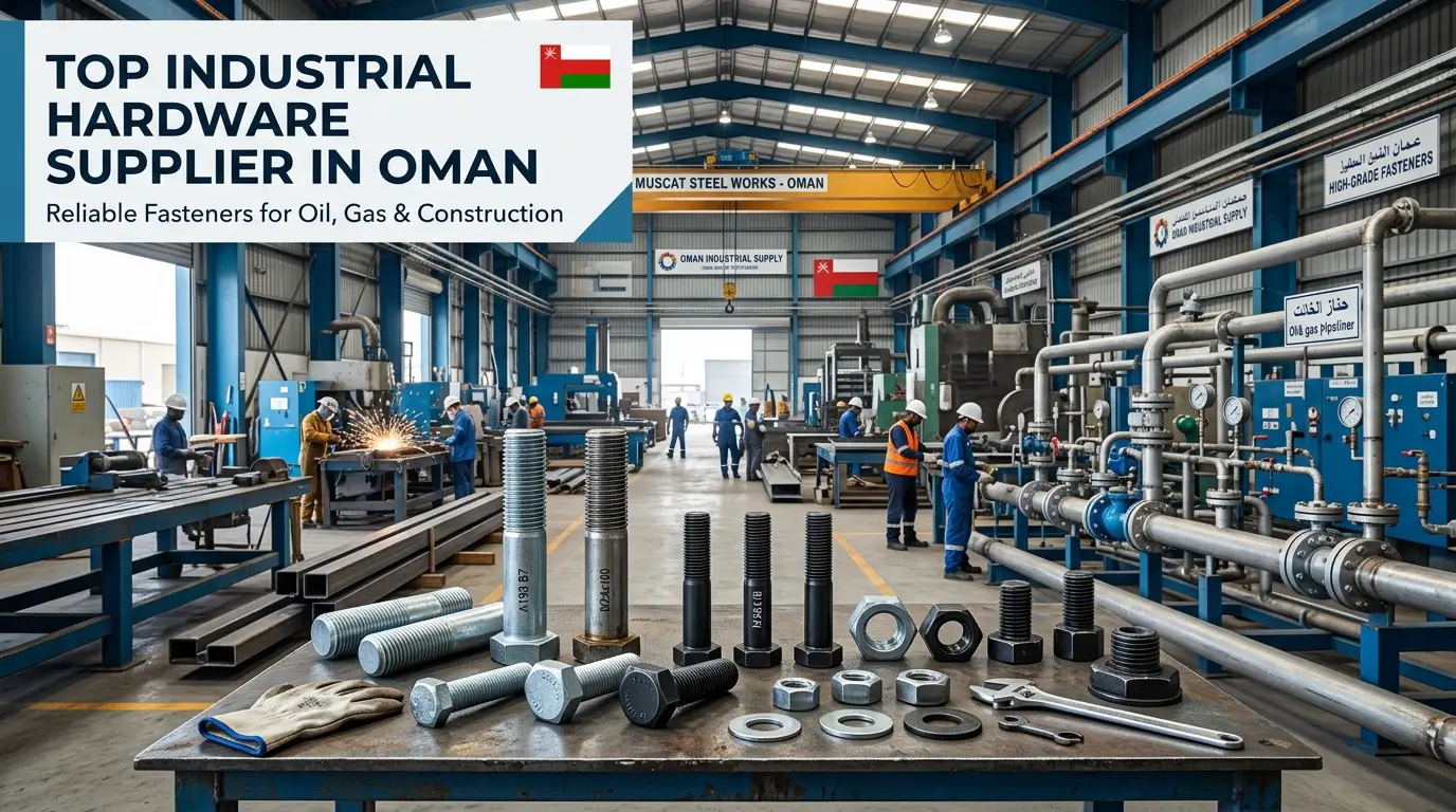 Top Industrial Hardware Supplier in Oman providing quality industrial fasteners and steel hardware products